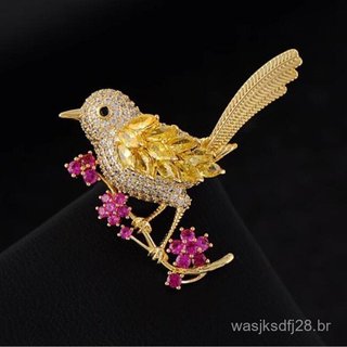 Broche de pássaro pega adequado para acessórios de moda feminina para ternos, casamentos e presentes, presentes de dia d