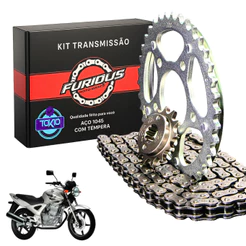 KIT RELAÇÃO TWISTER CBX 250 2001 A 2008 TRANSMISSÃO