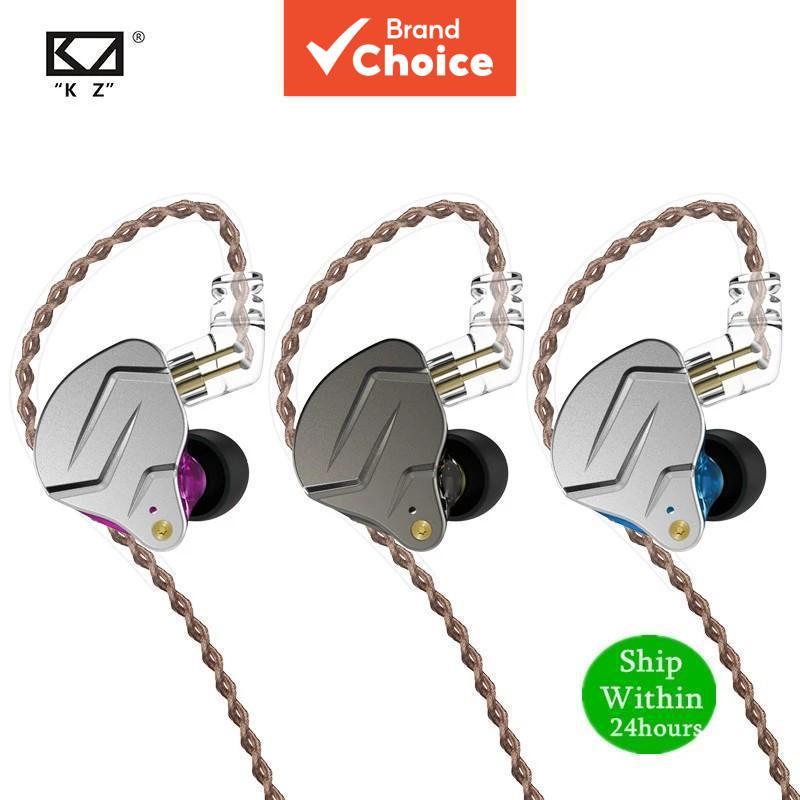 KZ ZSN PRO Fones De Ouvido Intra-Auriculares Com Fio 1DD 1BA Híbrido Metal HiFi Sport Cancelamento De Ruído 1DD + 1BA Mo