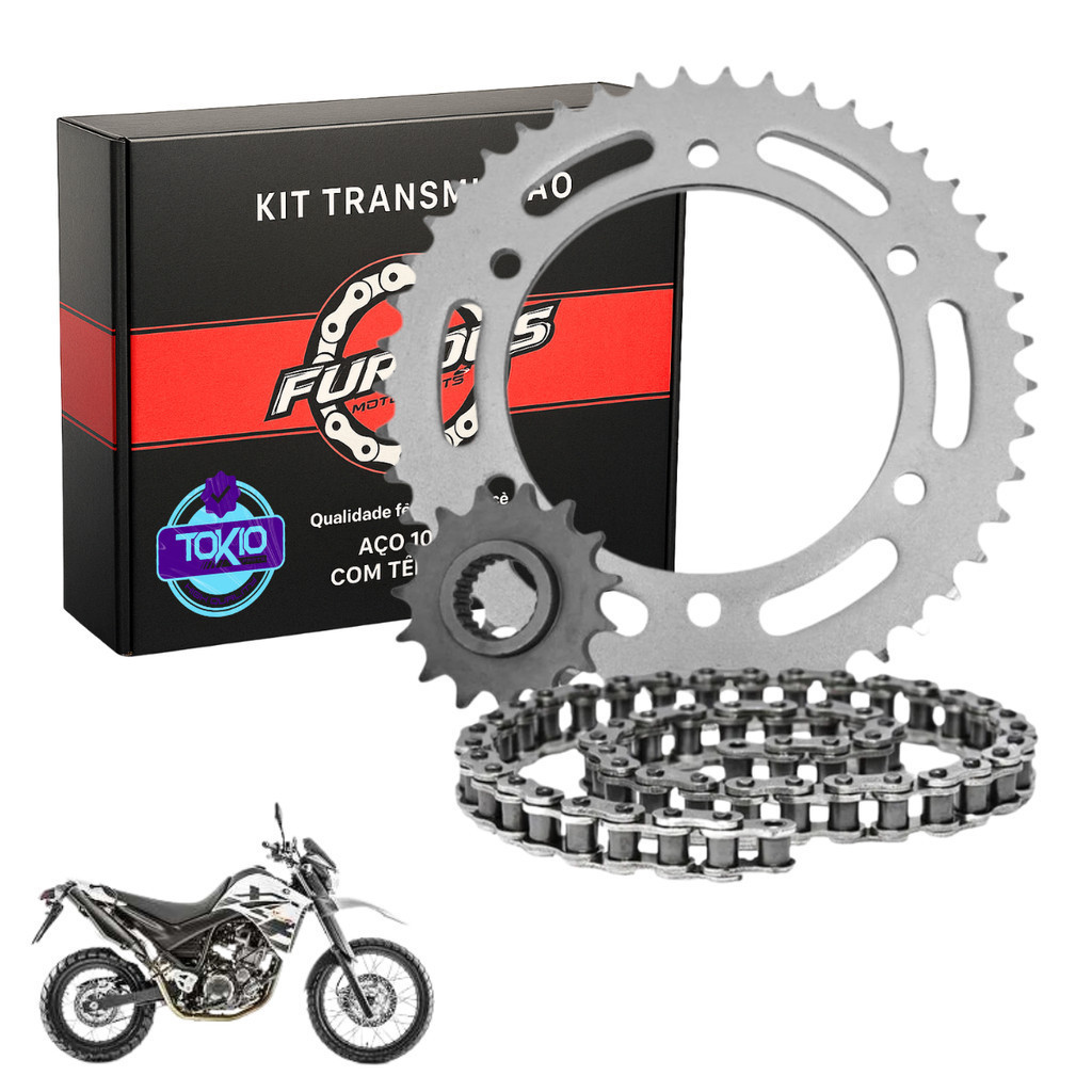 Kit Relação XT 660 XT660R Transmissão FURIOUS
