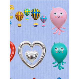 Influenciador 4d balão de ar quente cabana balão foguete melancia polvo elefante 4d balão coração a coração balão filme 