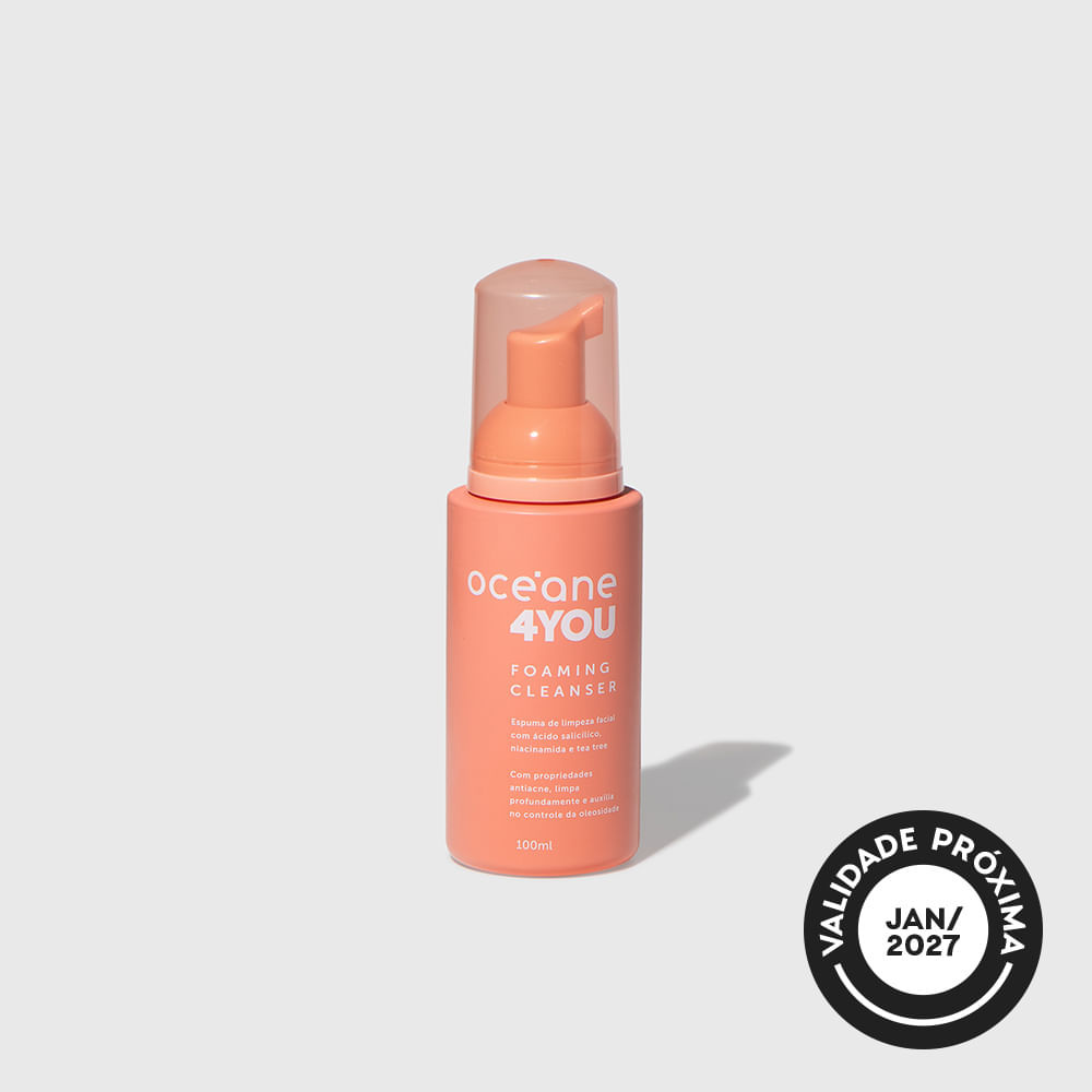 Espuma de Limpeza Facial com Ácido Salicílico - Foaming Cleanser 4you 100ml