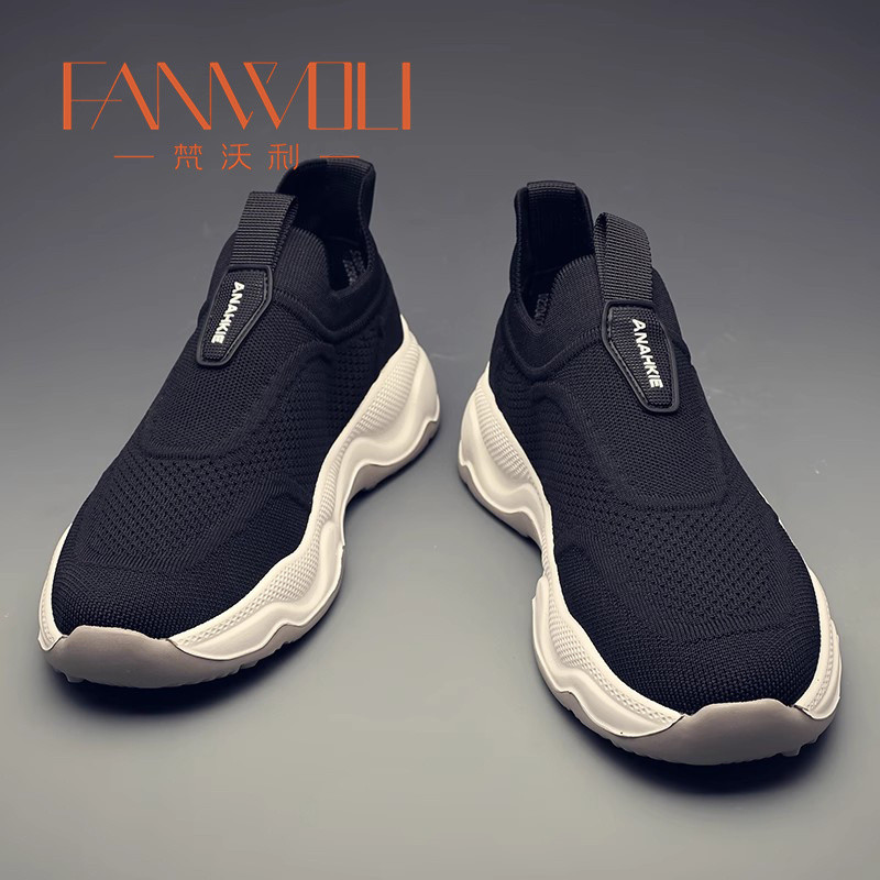 Vavory sapatos masculinos verão respirável malha sapatos sola macia leve sapatos casuais masculinos deslizamento-em têni