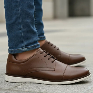Sapato Social Masculino Oxford Confortável Casual Elástico