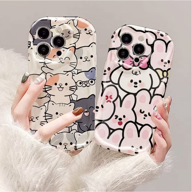 Capa De Gato Gatinho Muito Fofa Para Samsung Galaxy A27 A57 A37 A17 A07 A56 A55 A36 A26 A16 A06 A54 A15 A14 A53 A32 A34 