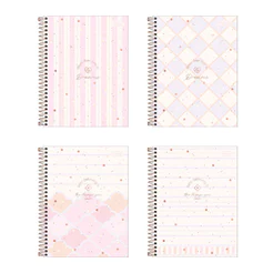 Caderno espiral capa dura colegial 1x1 80 folhas Soho Tilibra