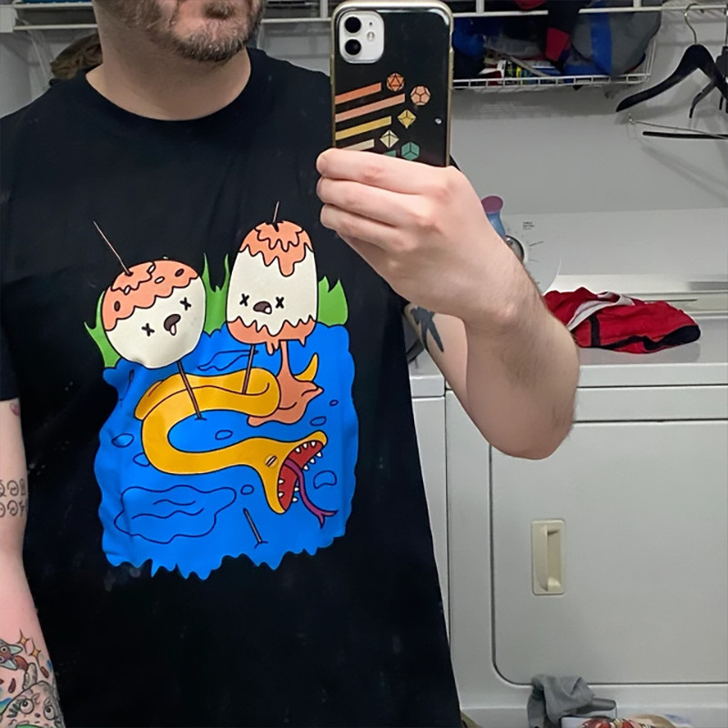 Adventure Time Adventure Time Adventure Time Adventure Time Anime Camiseta solta de algodão de manga curta masculina