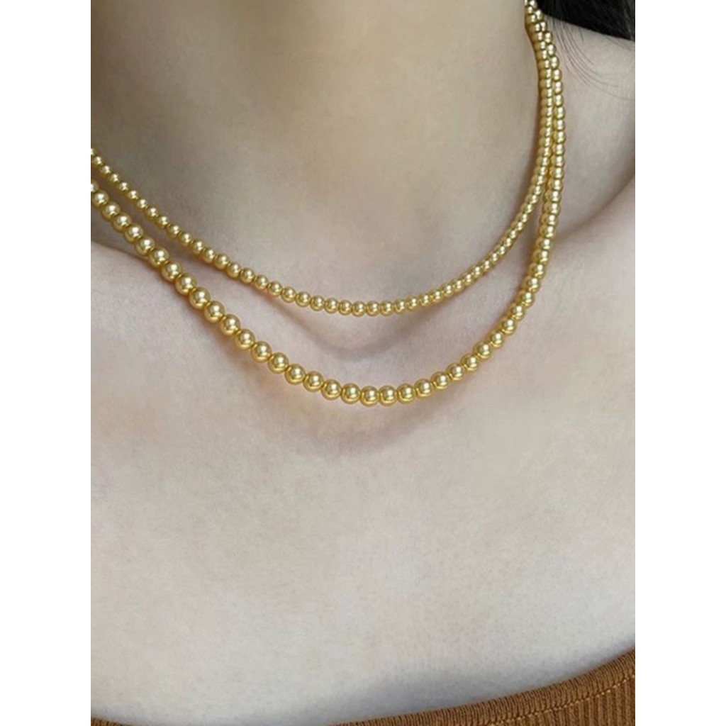 Shijia colar de pérolas feminino Xiaomi pérola clavícula corrente ouro pérola colar novo estilo venda quente influenciad