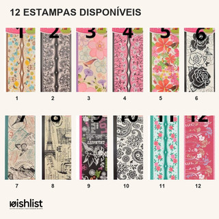 Faixa Adesiva Decorativa Papel de Parede 140x15cm 12 Estampas