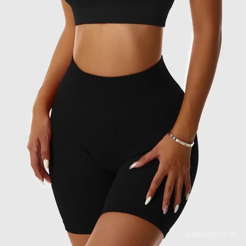 Short Fitness Feminino , Levanta Bumbum,Sem Costura,NãoSerá Transparente, Short Legging Academia Feminina