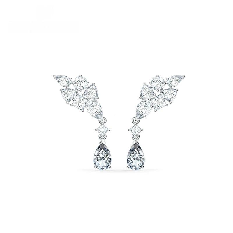 166R 0 CXZFH Brincos Brincos de Gemas Brincos Pendentes Brincos Femininos Brincos de Diamante Moore Brincos de Prata 925