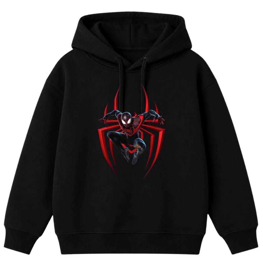 Moletom Infantil Juvenil Adulto Homem-Aranha Estampado Blusa de Frio Canguru Masculino