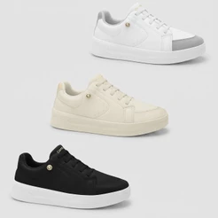Tênis Casual Feminino Comfortflex Cadarço Elástico Calce Fácil Plataforma Original