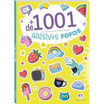 Livro + de 1001 Adesivos Fofos Volume 1 - Ed. Ciranda Cultural