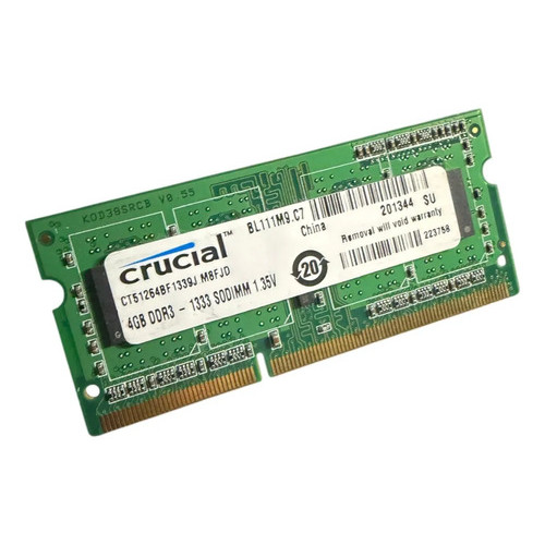 Memoria Crucial 4gb Ddr3 1333 Pc3-10600 Ct51264bf1339j-m8fjd