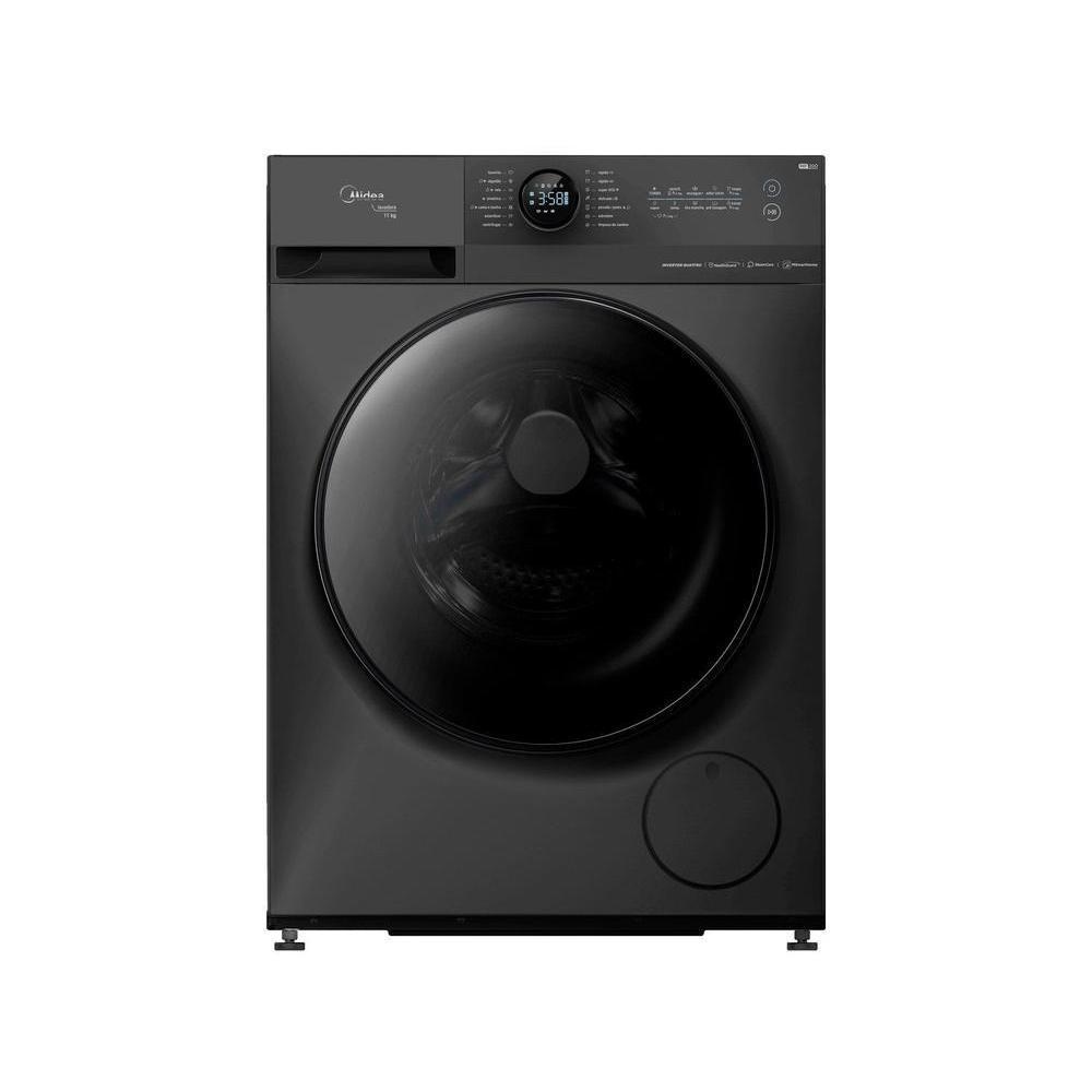 9.9 50% off Máquina de Lavar Roupas Midea 11kg Inverter  Healthguard Wi-fi MF201W110WB/GK Titanium
