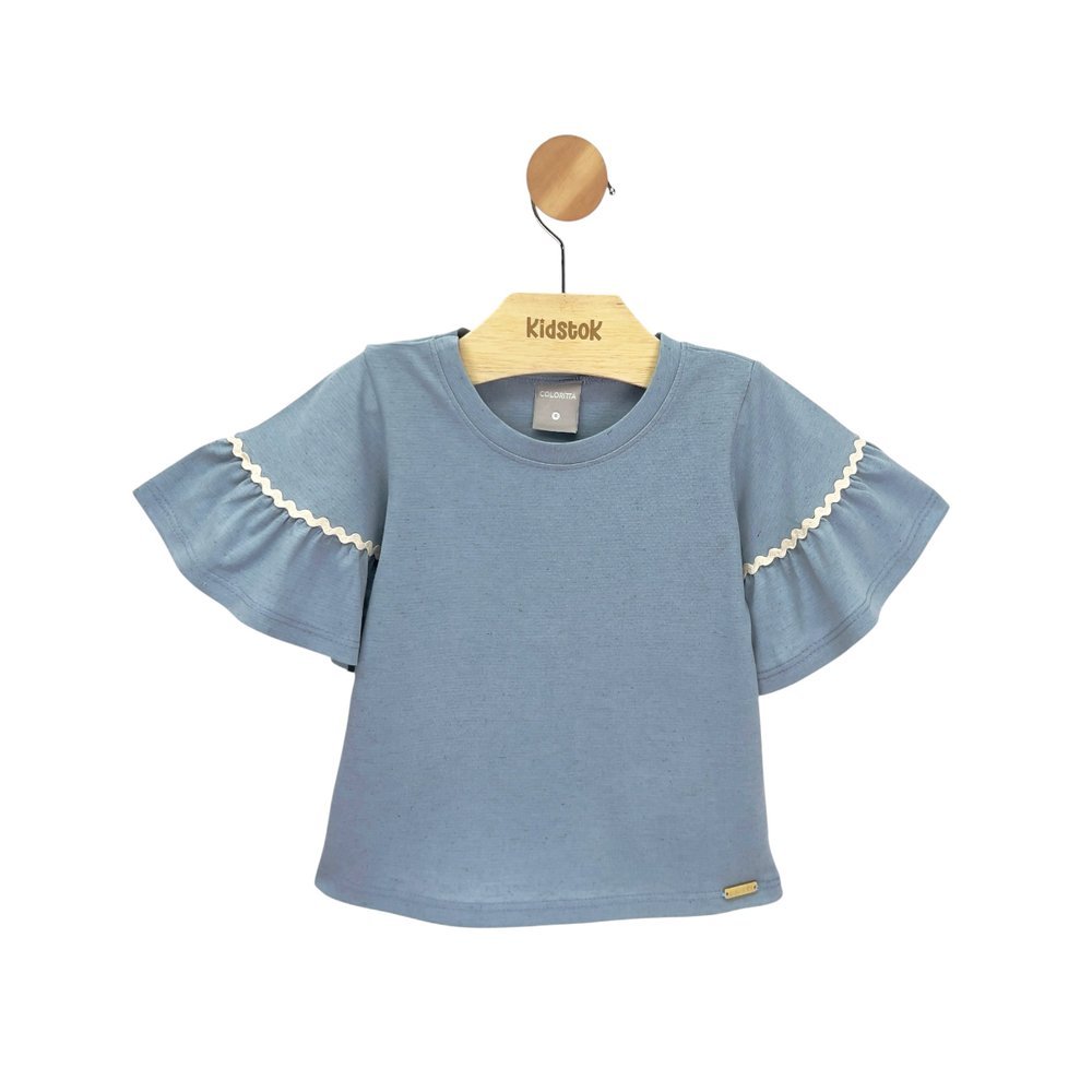 Blusa Menina Malha Linho - Colorittá