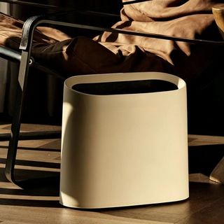 Lixeira doméstica de dois compartimentos para espaços estreitos, direto da fábrica, suporta etiquetagem personalizada e 