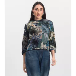Blusa Manga Longa Infinita Cor Verde
