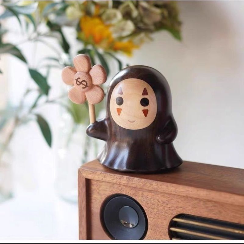 Spirited Away Hayao Miyazaki Q versão sem rosto masculino decoração de mesa ins estilo presente para namorado bonito cri