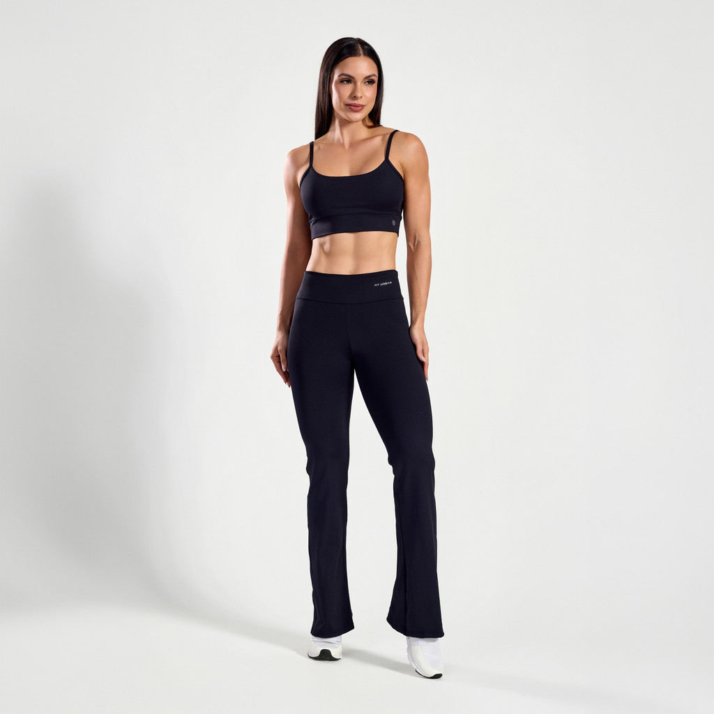 Calça Legging Poliamida Flare Esporte Casual — imagem 2 de 2