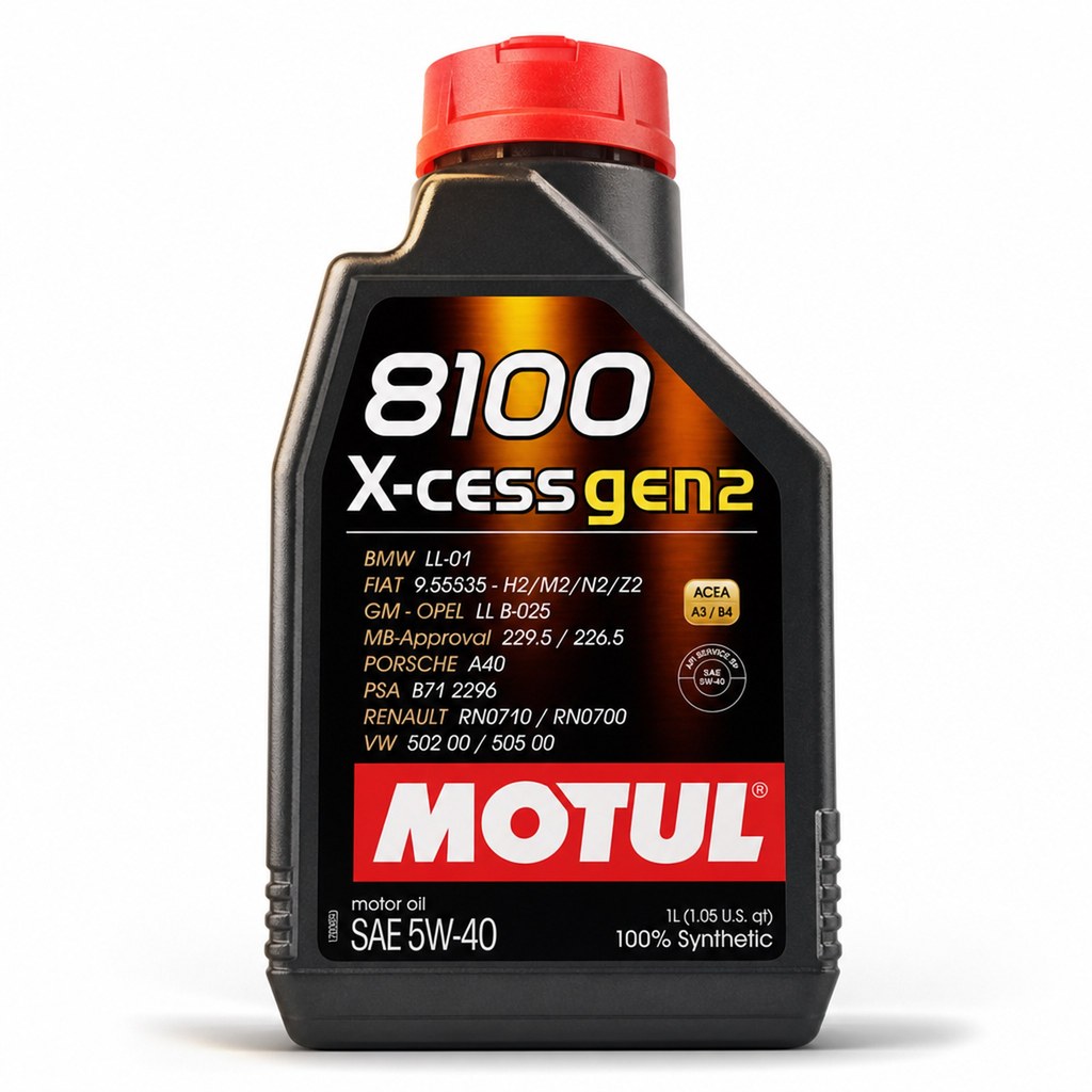 Óleo Motul 8100 X-cess Gen2 Sintético 5w40 Para Carros, Picapes E Suvs