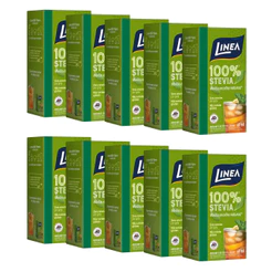 Kit 10 Adoçantes Stevia Líquido Linea de 60ml