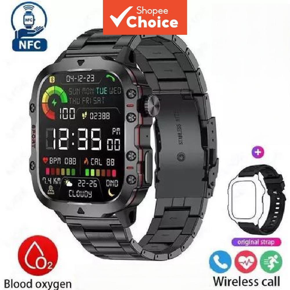 TechLife F9 Smartwatch com Chamada Bluetooth, Monitorização de Saúde e Esportes