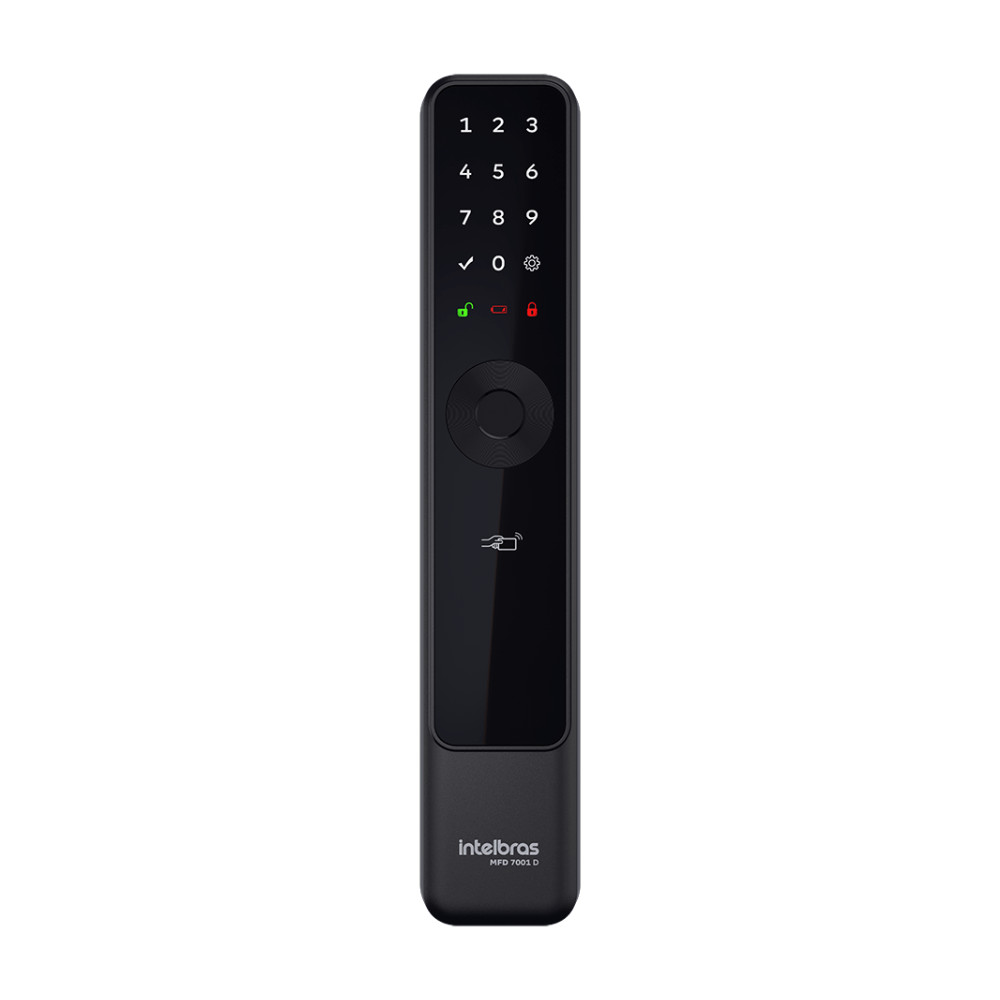 Fechadura Inteligente de Embutir sem Maçaneta MFD 7001 D Intelbras