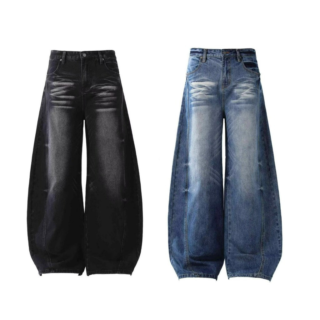 Calças de ganga masculinas, calças de ganga largas, calças de ganga estilo hip hop, calças de ganga folgadas, calças de 