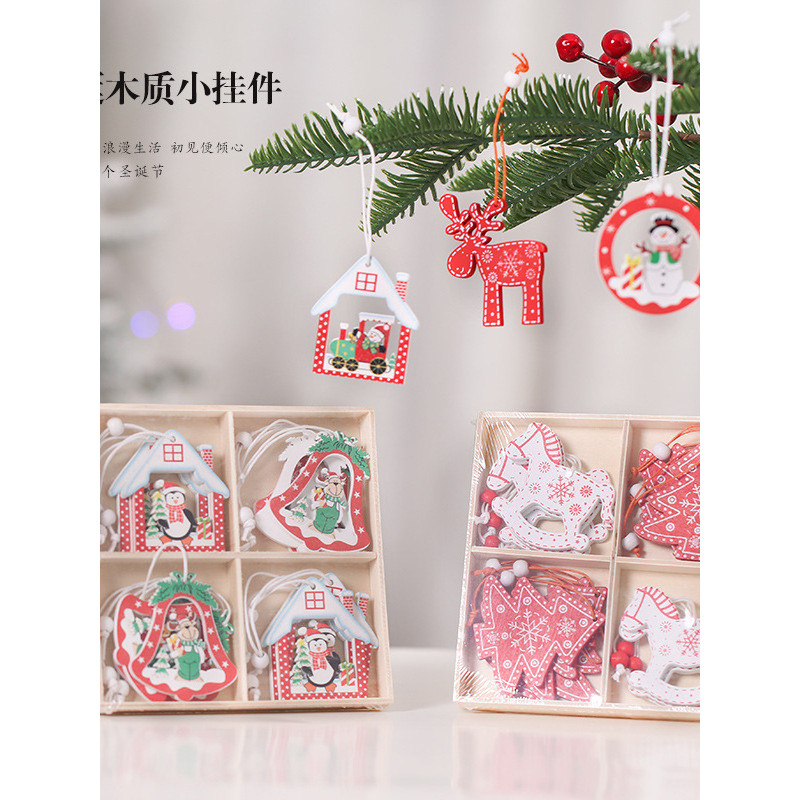 Decorações De Natal Decoração Layout De Cena Árvore Pingente Pequeno