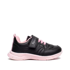 Tênis Infantil Pampili Escolar Preto/Rosa