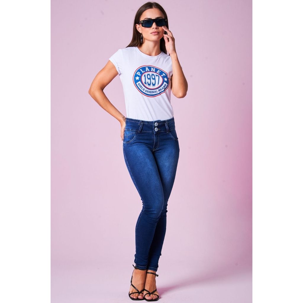 Camiseta Feminina Original Brand Planet Girls Branco · foto 2