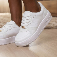 Tênis Casual Feminino Vizzano Flatform Branco