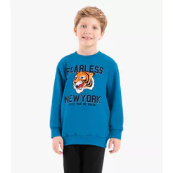 Moletom Infantil Em Moletom Rovi Kids Azul