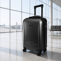 Mala De Bordo Viagem Fechadura Tsa Fox Travel Pequena 10kg Preto Para Viagem Férias