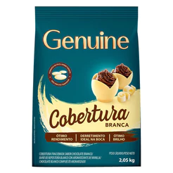 Chocolate Cobertura Fracionada Genuine Branco Gotas 2.05Kg