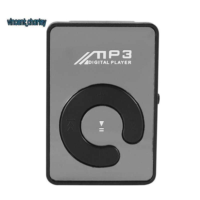 Mini Clipe De Espelho USB Digital Mp3 Music Player Com Suporte Para Cartão SD TF De 8 Gb
