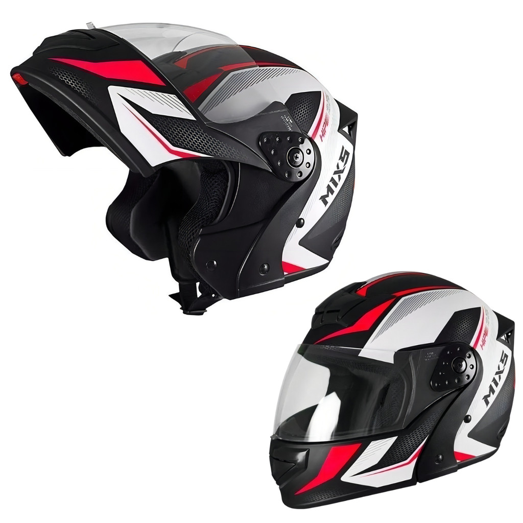 Capacete Robocop Mixs Gladiator Neo Articulado Escamoteável