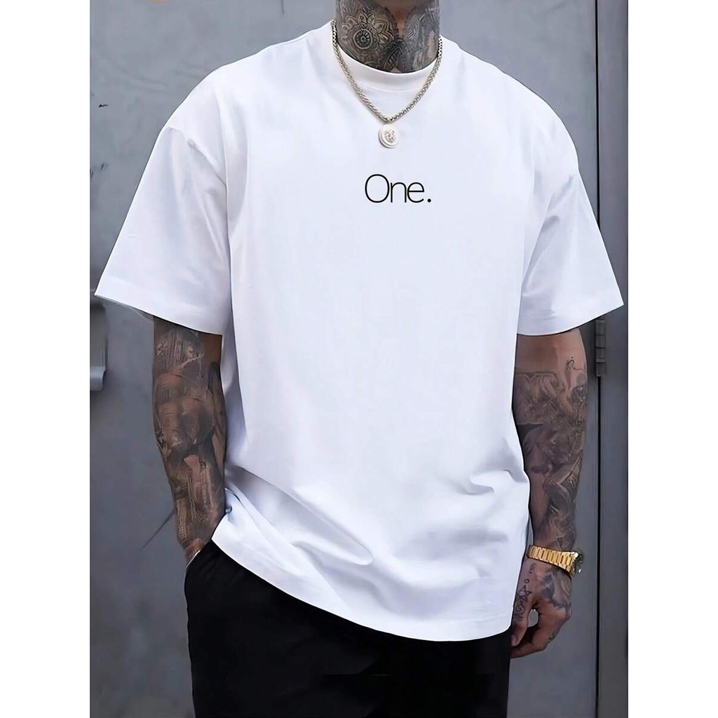 Camiseta Masculina Algodão Adulto Plus Size Infantil One Number Simples Basico swag Streetwear Over Moda Premium