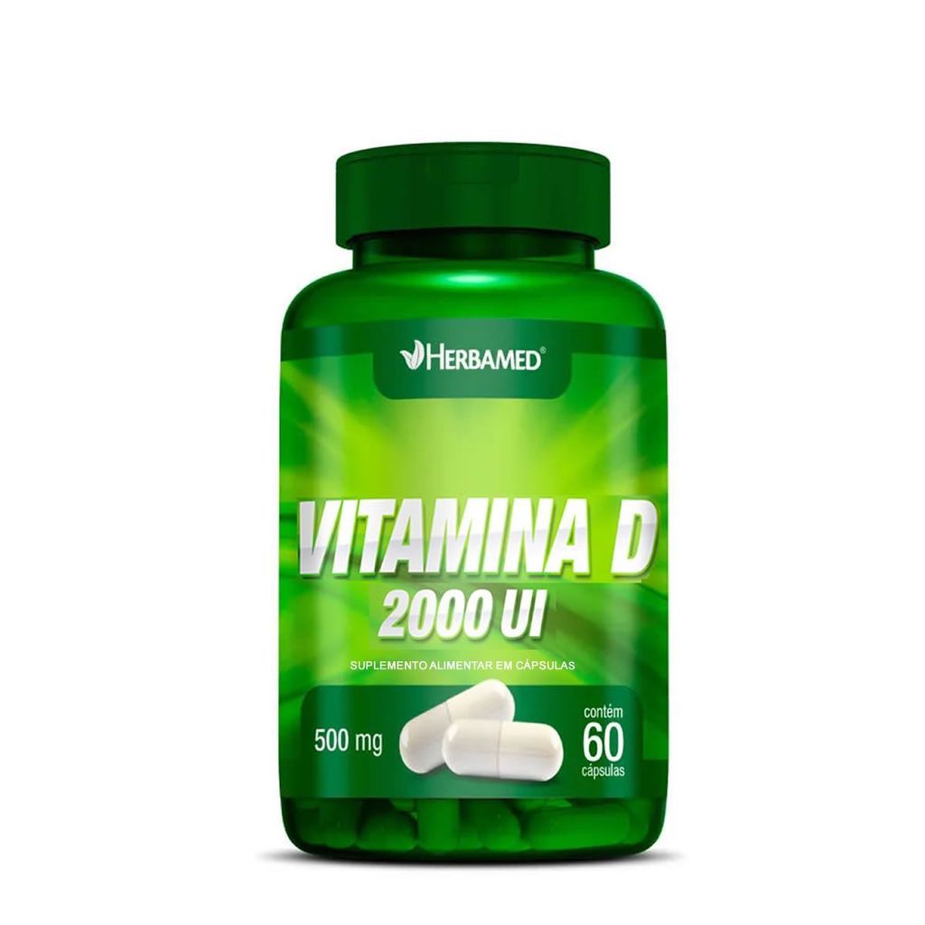 Vitamina D 2000UI - 60 Cápsulas - Herbamed em Oferta na Shopee