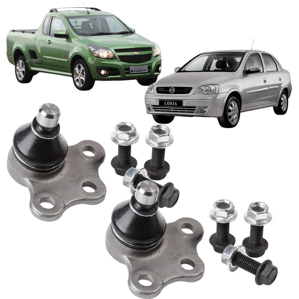 Par Pivô Suspensão Dianteiro Gm Corsa Montana 2002 A 2012 Direção Hidráulica Mecânica em Oferta na Shopee