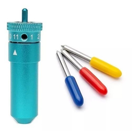 Kit Suporte Adaptador Em Metal Plotter Silhouette Cameo até 3 Curio Portrait 1 e 2 + 5 Lâminas
