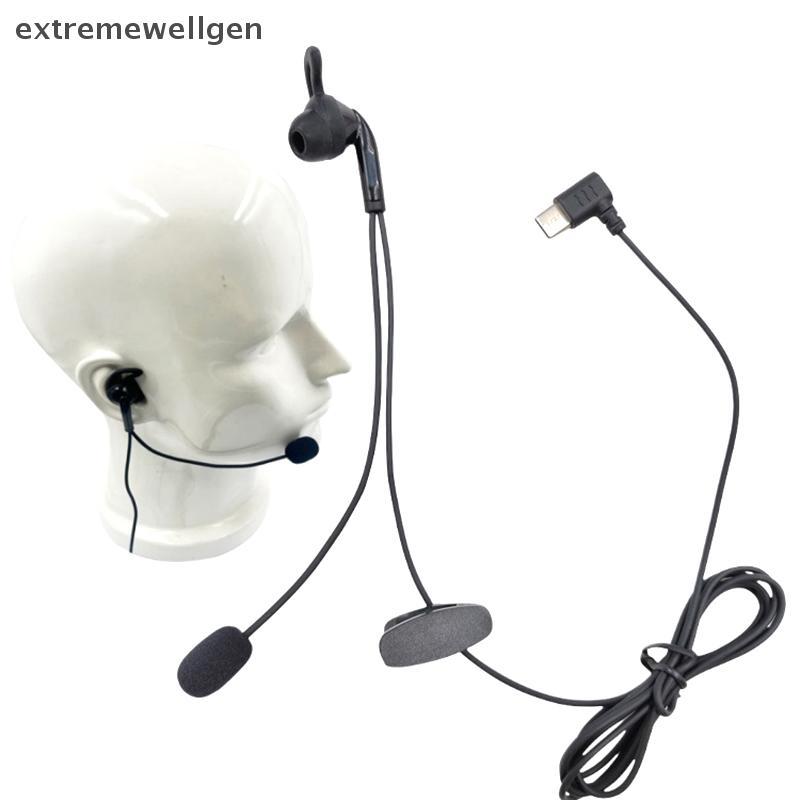 [extremewellgen] 1 Unidade Para V6 Pro V4C Plus Q8 F6 V7 Juiz Ear Inte Headset Tipo-C Interface USB Árbitro Fones De Ouv em Oferta na Shopee