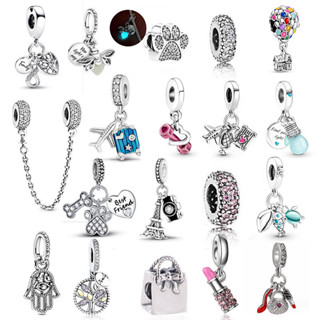 Charme 925 prata pingente DIY jóias requintadas moda pulseira colar acessórios em Oferta na Shopee