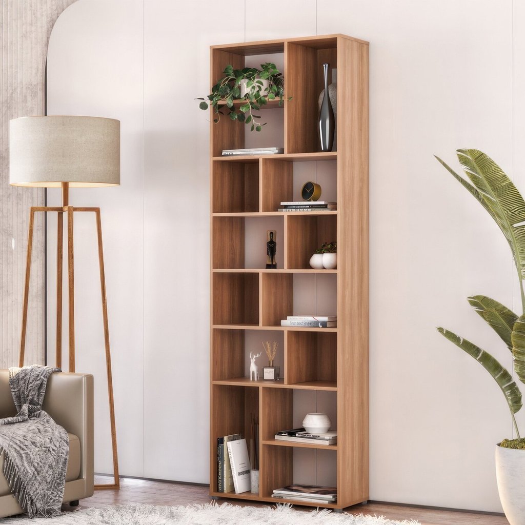 Estante para Livros 14 Nichos Dallas Freijó em Oferta na Shopee