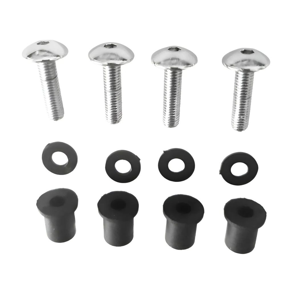 Kit com 4 Parafusos Allen Cromado Bolha CB500X