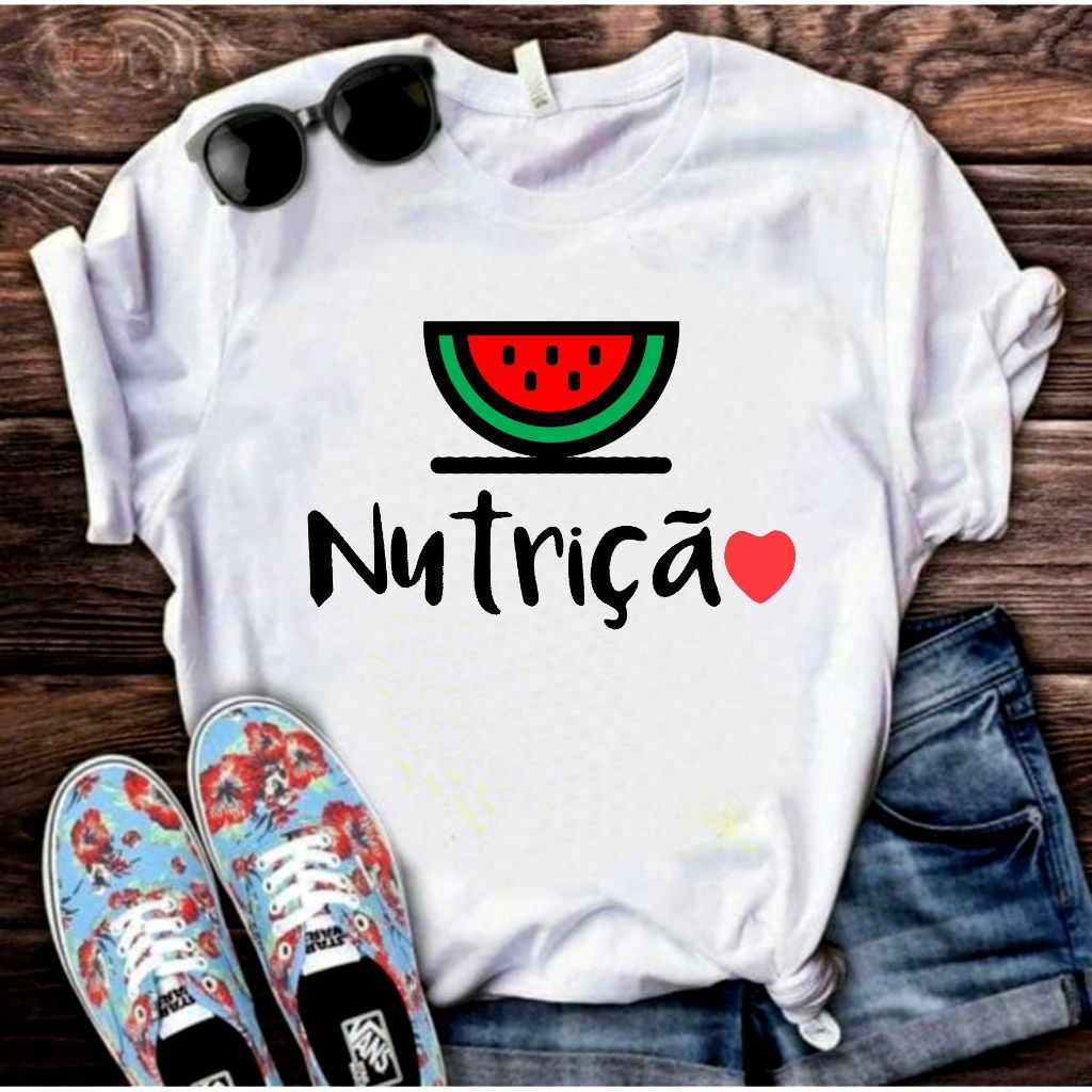 Camisa Nutrição Blusa 15 T-Shirt Camiseta  Blusa  Unissex DR