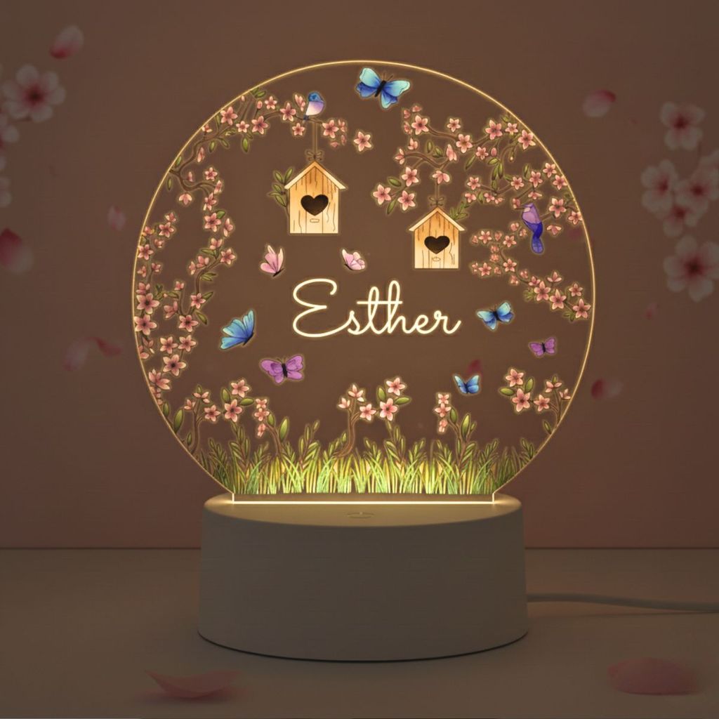 Luminaria Para Quarto Infantil Menina Com Nome Personalizado A Sua Escolha Natureza de Bebê Presente em Oferta na Shopee