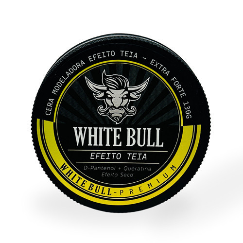Pomada Cera Modeladora Teia 130g White Bull Efeito Teia Anti Frizz Sem Ressecar